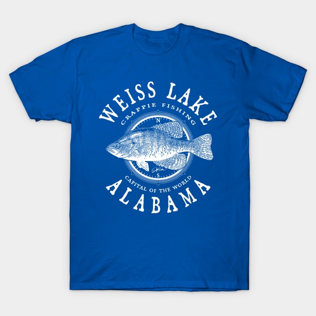 Weiss Lake, Alabama, Crappie T-Shirt by jcombs